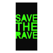 Ahorre la escena del raver 80s del DELIRIO de NU d Tarjetas Publicitarias Personalizadas
