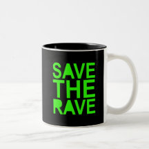Ahorre la escena del raver 80s del DELIRIO de NU d Taza De Café