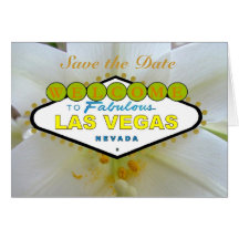 Ahorre la fecha Las Vegas con las invitaciones del Tarjetón
