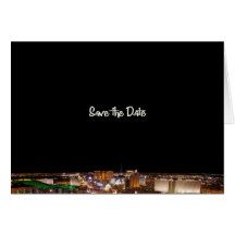 Ahorre la invitación de boda de Las Vegas de la fe Felicitación