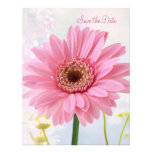 Ahorre la invitación de la fecha - gerbera rosado