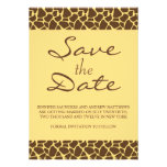 Ahorre la invitación del boda del safari del monog