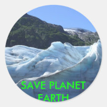 AHORRE LA TIERRA DEL PLANETA ETIQUETAS  