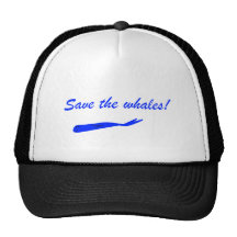 Ahorre las ballenas gorro