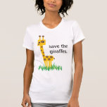 ahorre las jirafas camisetas