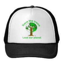 ahorre los árboles gorras