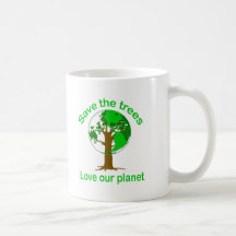 ahorre los árboles tazas de café