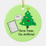 Ahorre los árboles van ornamento artificial del na ornamentos para reyes magos