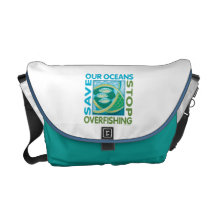 Ahorre los océanos bolsa de mensajería