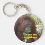 Ahorre los orangutanes llavero