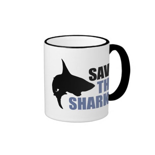 Ahorre los tiburones, ahorre las aletas taza