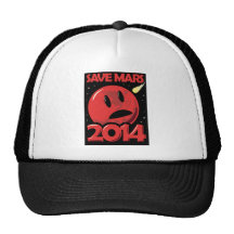 ¡Ahorre Marte 2014! Gorras