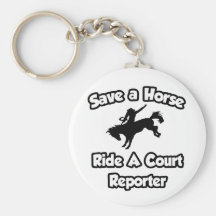Ahorre un caballo, monte a un reportero de corte llaveros