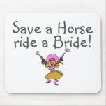 Ahorre un paseo del caballo una novia tapete de raton
