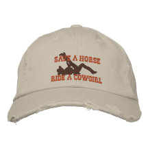 ¡Ahorre un paseo del caballo… una vaquera! Gorra De Beisbol