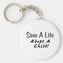 Ahorre una vida adoptan a un niño llavero personalizado