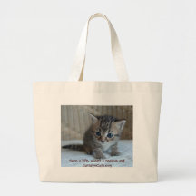 Ahorre una vida, adopte un bolso del gato del resc bolsas