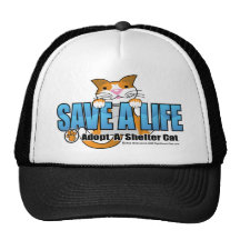 Ahorre una vida: Adopte un gato del refugio Gorros Bordados