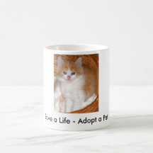 Ahorre una vida - adopte una taza del mascota - ga