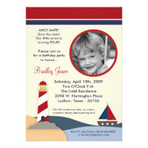 Ahoy invitación de la fiesta de cumpleaños del bar