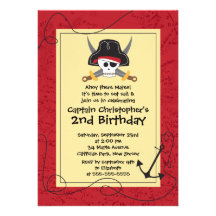 Ahoy invitaciones lindas de la fiesta de cumpleaño comunicado personal  
