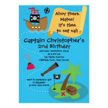 Ahoy invitaciones lindas de la fiesta de cumpleaño invitación