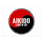 Aikido 1 de Yin Yang Tarjetas Postales