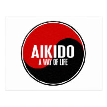Aikido 1 de Yin Yang Tarjetas Postales