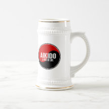 Aikido 1 de Yin Yang Tazas De Café