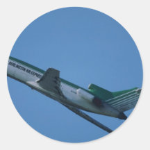 Aire 727 expresos de Burlington Etiqueta