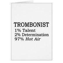 Aire caliente de Trombonistt Felicitacion