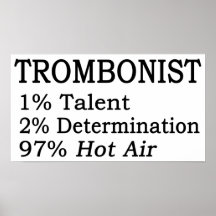 Aire caliente de Trombonistt Posters