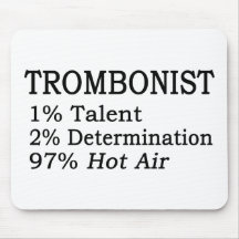 Aire caliente de Trombonistt Tapete De Ratón
