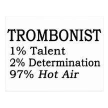 Aire caliente de Trombonistt Tarjetas Postales
