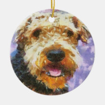 Airedale Ornamento Para Arbol De Navidad