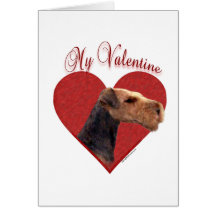 Airedale Terrier mi tarjeta del día de San Valentí