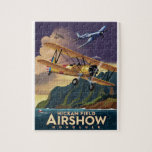 Airshow de los aviones del vintage rompecabezas con fotos