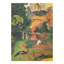Ajardine los pavos reales de w por Gauguin, bella  Anuncios