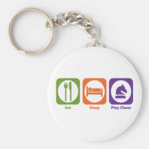 Ajedrez de Eat Sleep Play Llaveros