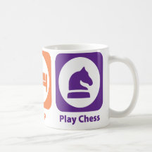 Ajedrez de Eat Sleep Play Taza De Café
