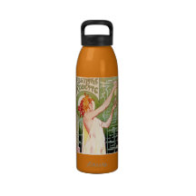 Ajenjo de hadas verde botellas de agua reutilizables