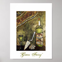 Ajenjo "de hadas" verde poster