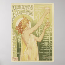 Ajenjo de Robette - poster de Nouveau del arte