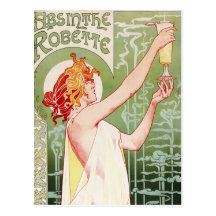 Ajenjo Robette - anuncio del francés del vintage Tarjetas Postales
