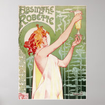 Ajenjo Robette - poster francés del anuncio del vi