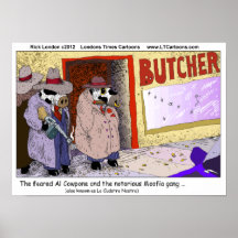Al CowPone y el poster divertido de la vaca de la 
