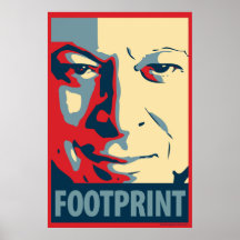 Al Gore - huella: Poster de OHP