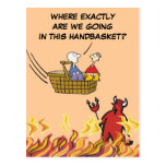 Al infierno en una postal del Handbasket