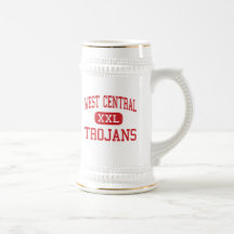 Al oeste central - Trojan - alta - Francesville Taza De Café