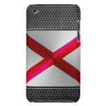 Alabama cepilló la bandera del metal iPod touch Case-Mate protectores